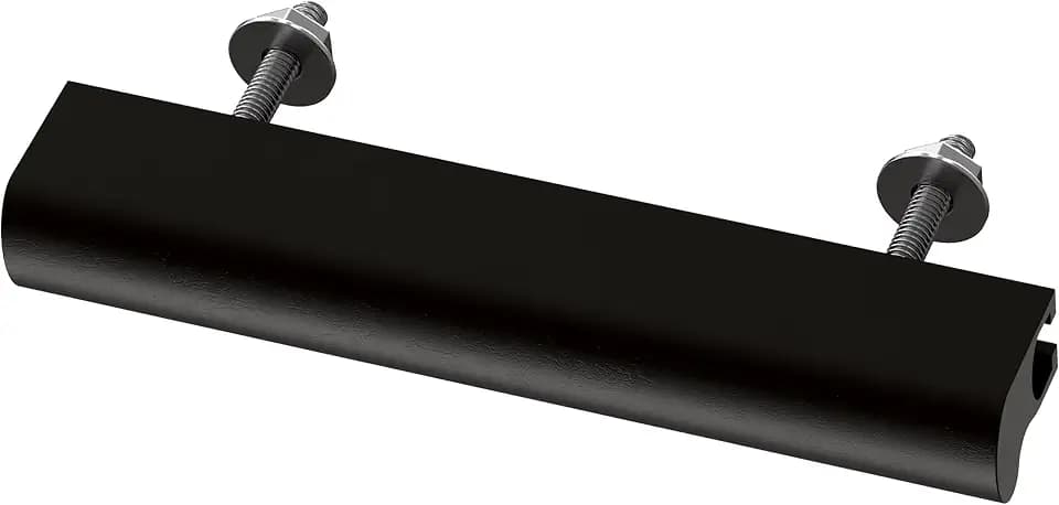 Franklin Brass Adjusta-Pull (5-Pack) Adjustable Drawer Pulls | Fits 1 to 4 Inch Hole Centers | Matte Black Cabinet Handles | Dropped Edge