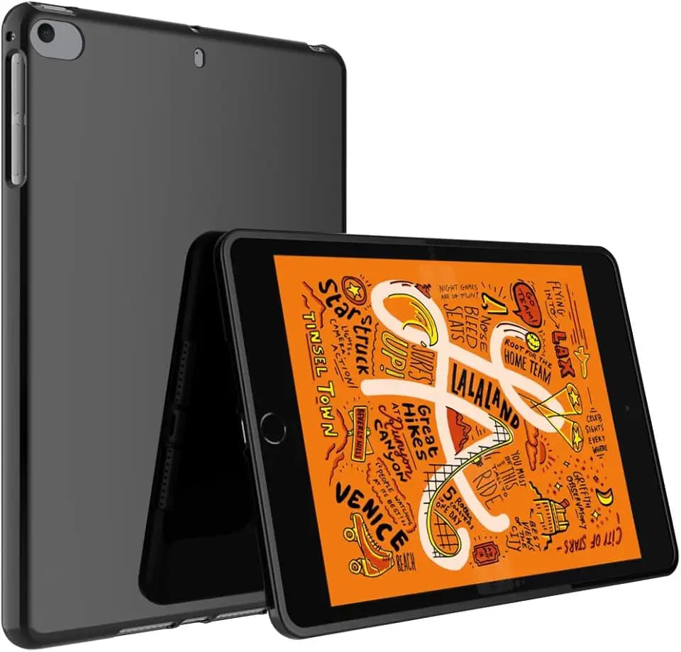 Case for iPad mini 5 (5th Gen ONLY), [Lightweight + Protective] Shockproof Soft Ultra Slim Cover, Black