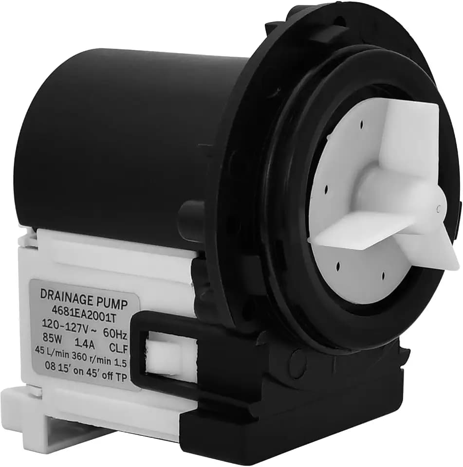 4681EA2001T Washer Drain Pump Motor Replacement for LG & Kenmore, Upgraded High-Flow Front Load Washer Drain Pump, Fits WM2101HW, WM3270CW, WM3670HWA – Replaces AP5328388, 4681EA1007G, 4681EA1007D