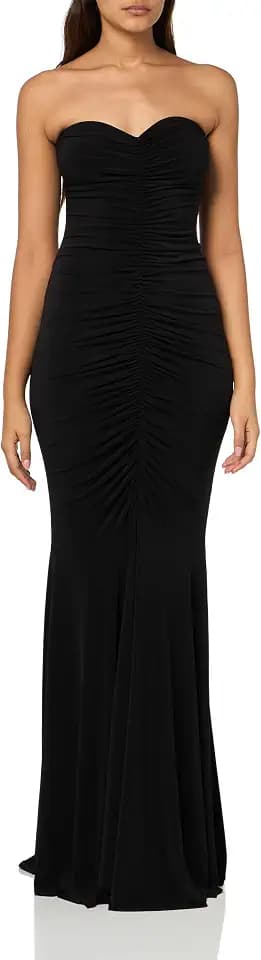 Norma Kamali Women's Strapless Shirred Front Fishtail Gown