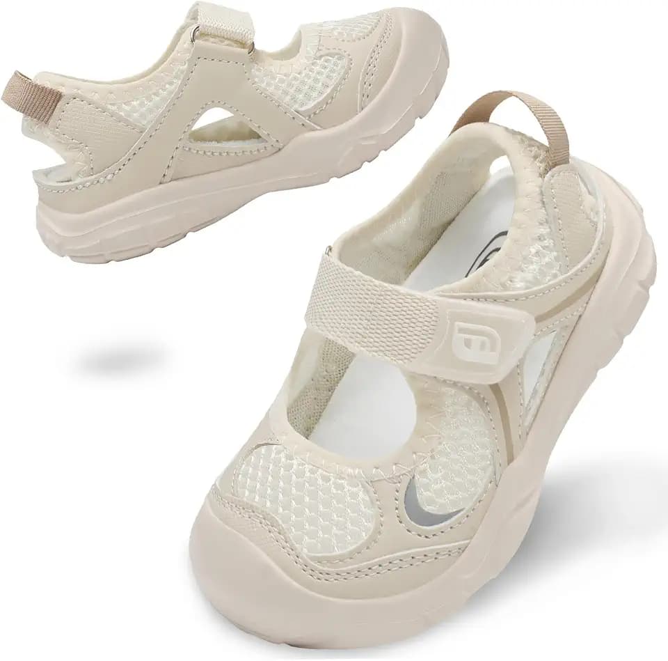 JOINFREE Toddler Sandals Girls Boys Wide Barefoot Water Sandals Lightweight Summer Water Shoes Quick-Dry Non-slip Aqua Athletic Sneakers for Beach Swim Pool