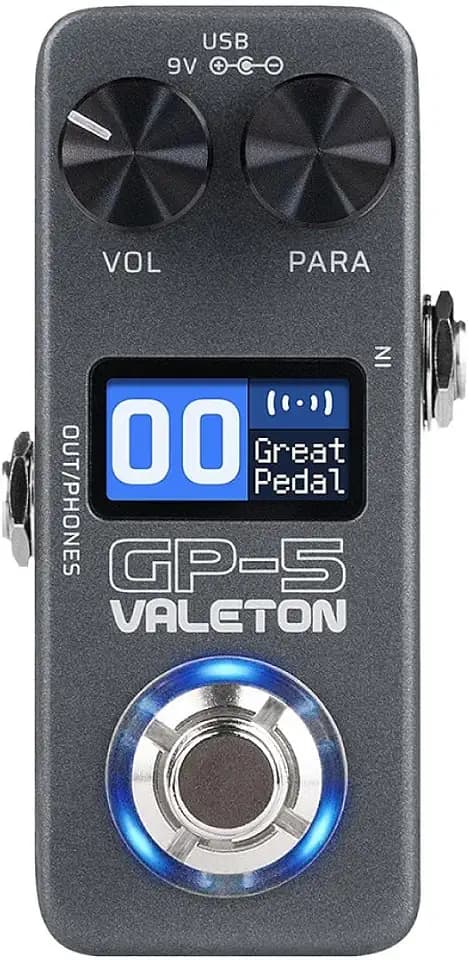 Valeton GP-5 Compact Multi-Effects Prozessor - SnapTone & IR Loader, 100+ Effekte, Bluetooth, USB Audio Interface