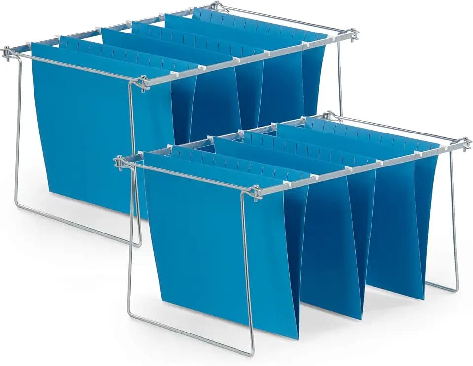 Blue Summit Supplies Hanging File Bars, Letter Size, Steel, Set of 2