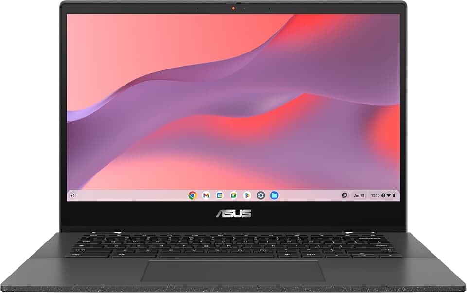 ASUS Chromebook CM1402CM2A#B0D5RFLLH4, Notebook mit 14-Zoll-Monitor, Anti-Glare, 60 Hz, Prozessor MediaTek Kompanio 520, RAM 8 GB, 128 GB eMMC, ARM Mali-G52 MC2, ChromeOS, grau
