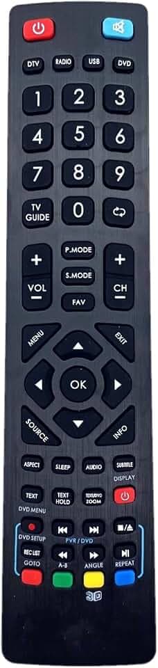 JZK Fernbedienung kompatibel mit Blaupunkt 3D TV, Ersatzfernbedienung für Blaupunkt LCD/LED Fernseher BLF RMC 0005 SHW RMC 0103