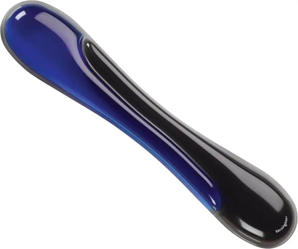 Kensington ergonomische Duo Gel Tastatur Handgelenkauflage, 94 x 483 mm, Rutschfeste und bequeme Handgelenkshalterung, Kompatibel mit Standard-Tastaturen, Blau/Schwarz, 62397