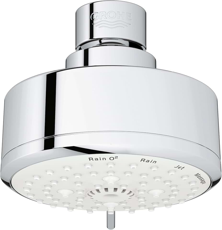 Grohe Tempesta Cosmopolitan 100 4 Spray Functions Shower Head, Starlight Chrome