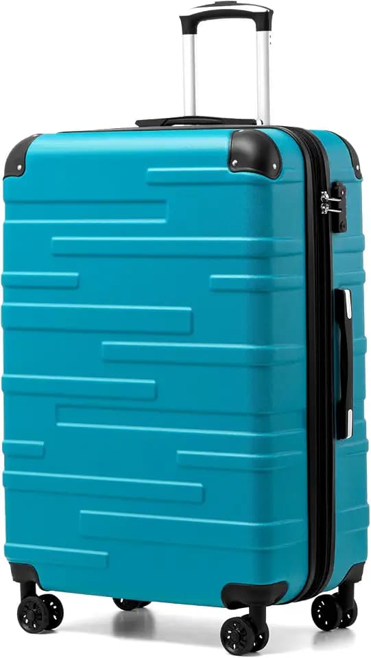 COOLIFE Koffer Groß XL 77cm, Erweiterbar Rollkoffer 93L mit TSA, Hartschale
