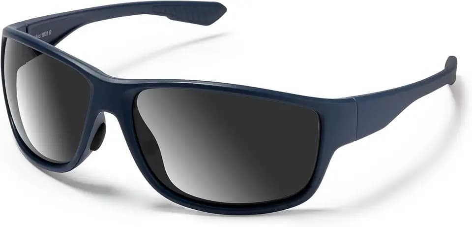 Eye Am Unisex Sonnenbrille mit Polarisationsfilter | Sportlich, Schwimmfähig & Ultraleicht | für Freizeit, Auto & Outdoor | Modell: Sport 1001