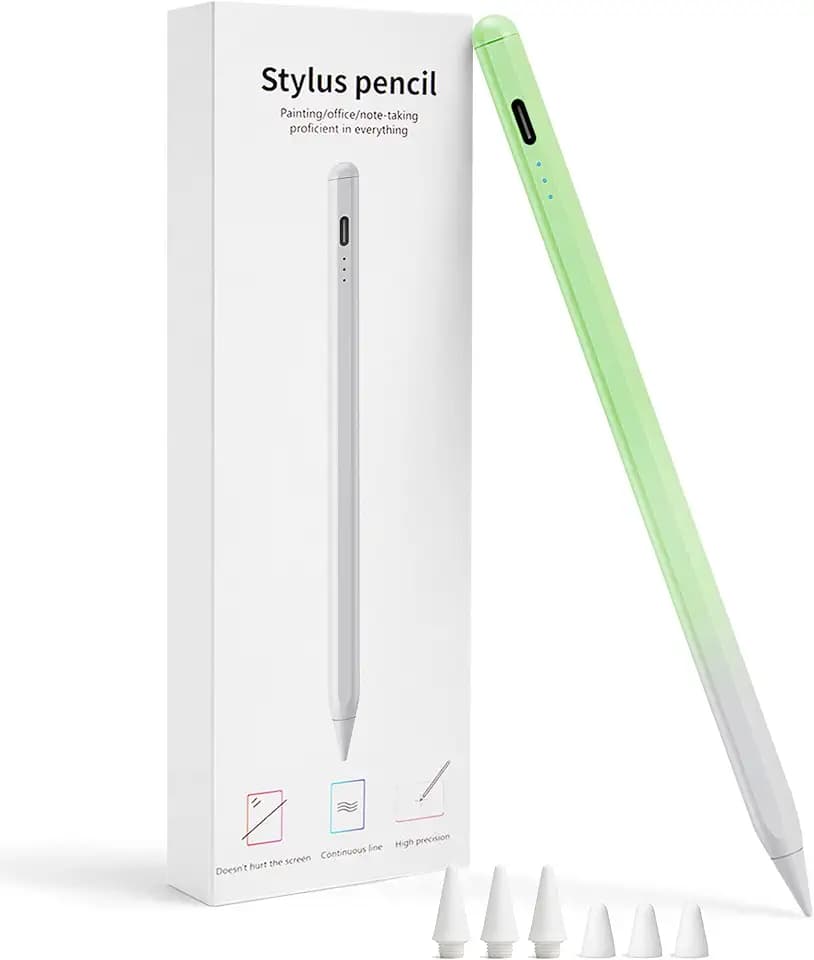 Magnetic Stylus Pen for iPad 2018-2026, 3X Fast Charge iPad Pencil with Tilt Sensitivity & Palm Rejection, Apple Pencil Alternative, Pixel Precision for iPad A16/11/10 Air Pro Mini, USB-C
