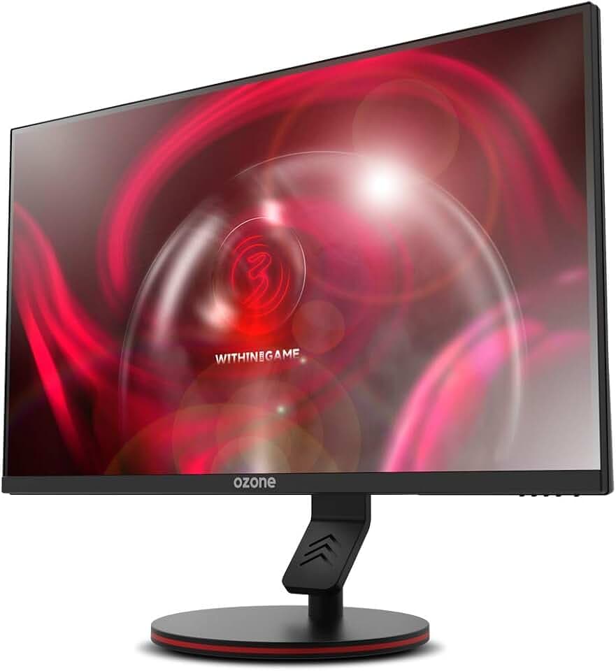 Ozone Gaming OZDSP25 PRO - Monitor für Gaming - 1920 x 1080 Full-HD-Display, 24" AMD Freesync und Nvidia G-Sync Monitor, Solid Base, 1 ms, 144 Hz, Freesync, HDR, HDMI, Schwarz