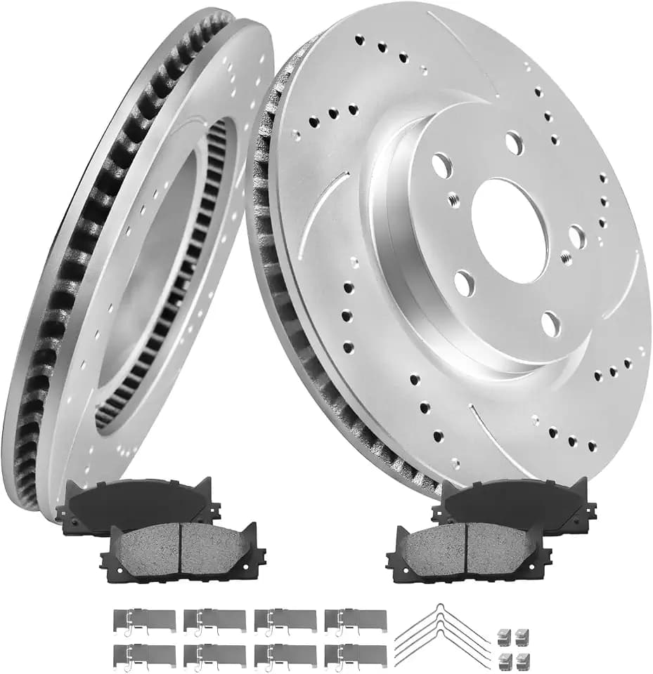 Front Brake Pads and Rotor Kit Compatible with Outback 2002-2012