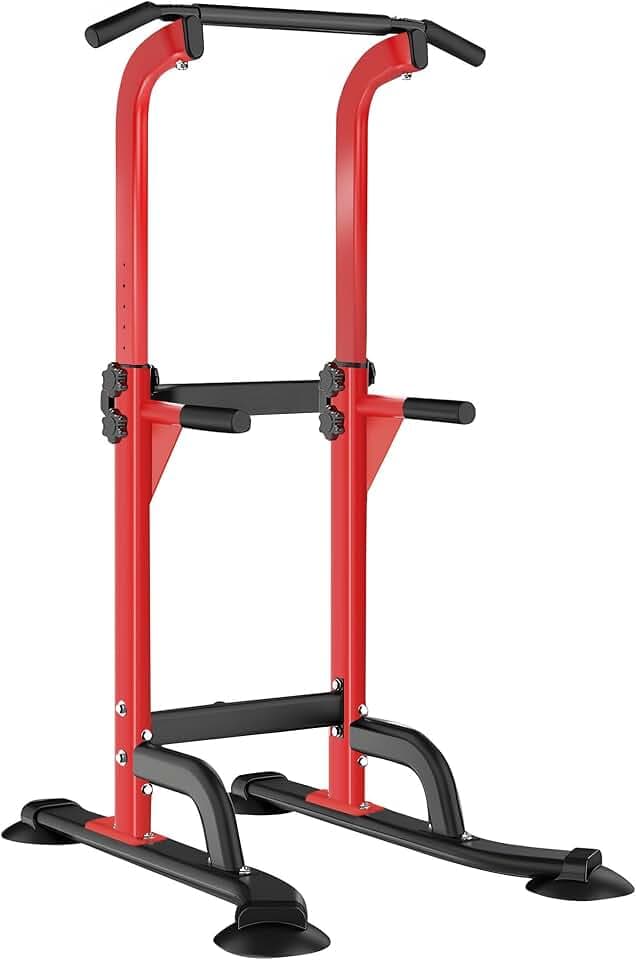 SogesHome Multi-Function Power Tower Pull Up Bar Dip Station for Home Gym
