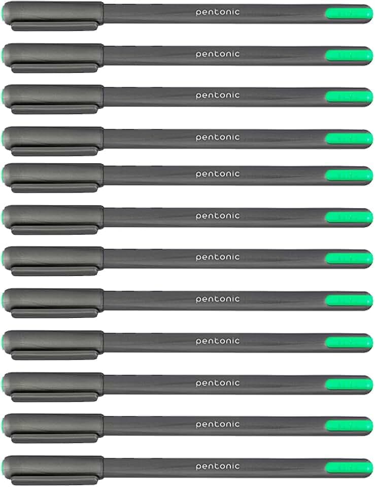 Pentonic LINC Kugelschreiber/Kugeldurchmesser 1 mm/Strichstärke 0,5 mm/Hellgrün/12 Stück/Für das Büro, das Home Office oder die Schule