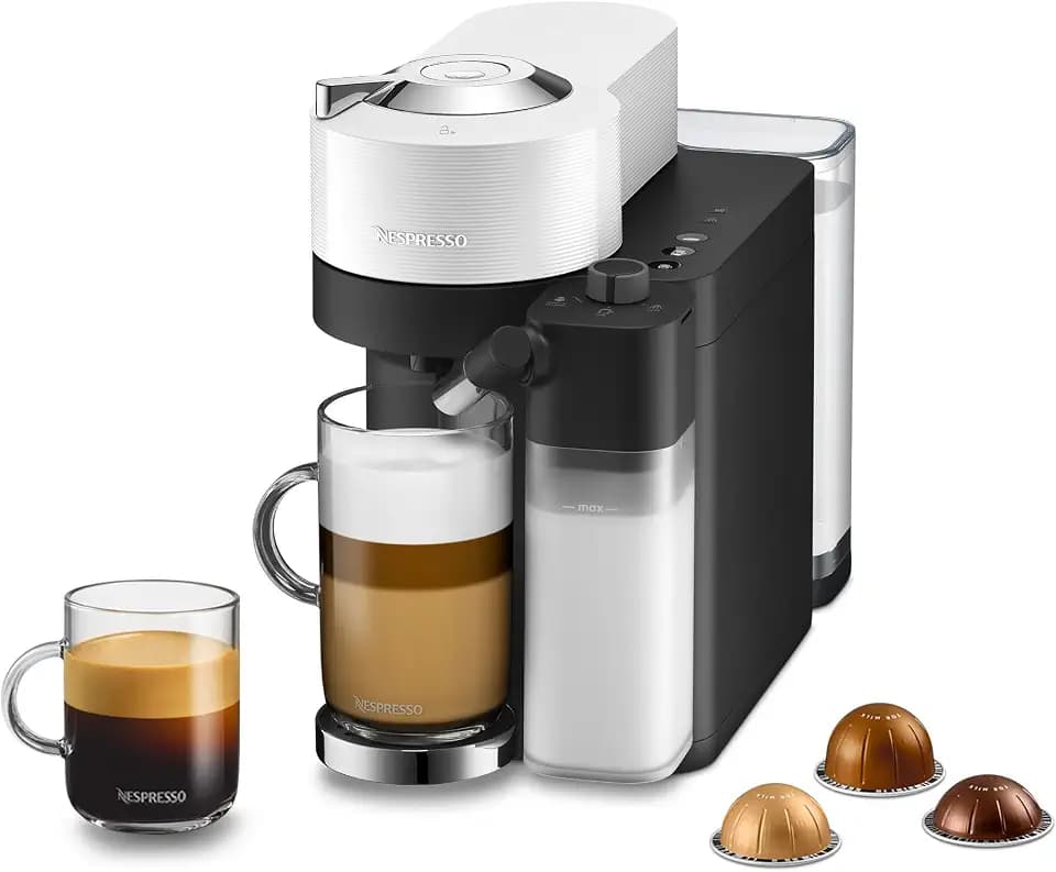 Nespresso Vertuo Lattissima Coffee & Espresso Maker by De'Longhi, White