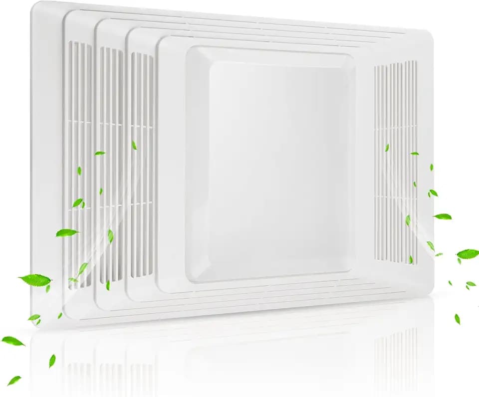 S97013662 Nutone Bathroom Fan Cover Grille and Lens Assembly Kit Compatible with Broan Nutone bathroom fan cover 655, 656, 657, 659, 695, HFL695, 696 Bathroom Vent Cover