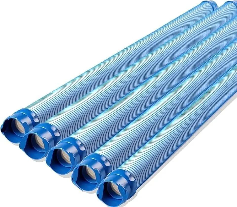 Pool Vacuum Hose, 5 Pack Pool Cleaner Hose Replacement for Inground Pools, 39 Inch Single Length Swimming Pool Vacuum Hose and Drain Hose, Compatible with Zodiac MX6 MX8