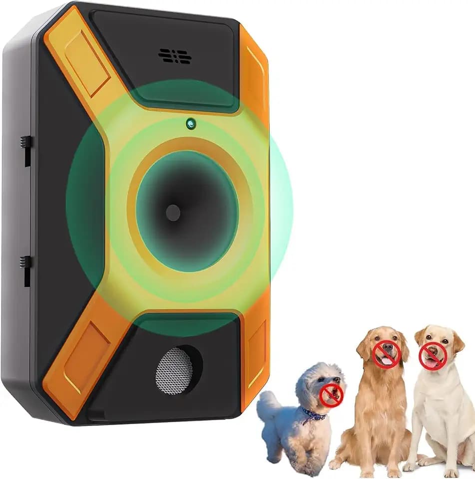 Antibell für Hunde,Sicher Hundebellen Stoppen,Ultraschall Hunde Anti Bellen Ger,3 Einstellbare Frequenz Automatisches Anti Bellen Gerät,Wiederaufladbares Antibell für Kleine Mittel Große Hunde