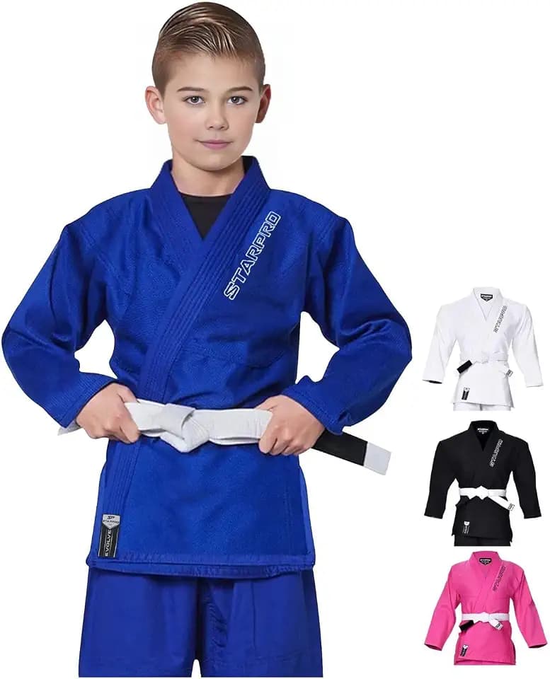 Starpro BJJ Gi Kids - Jiu-Jitsu Uniform With Free White Belt