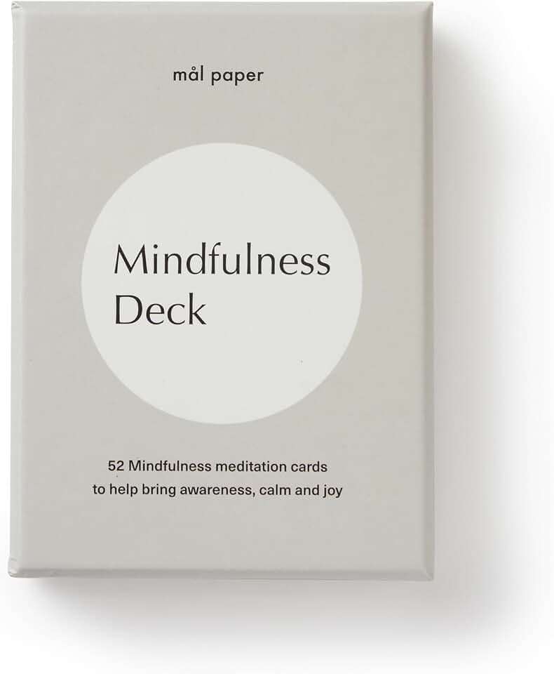 Mal Paper Mindfulness Meditationskarten-Deck, 52 Stück, ideal für Achtsamkeit, Herausforderung, Mantras, Meditationswerkzeuge, inspirierende Karten und als positives Denkwerkzeug