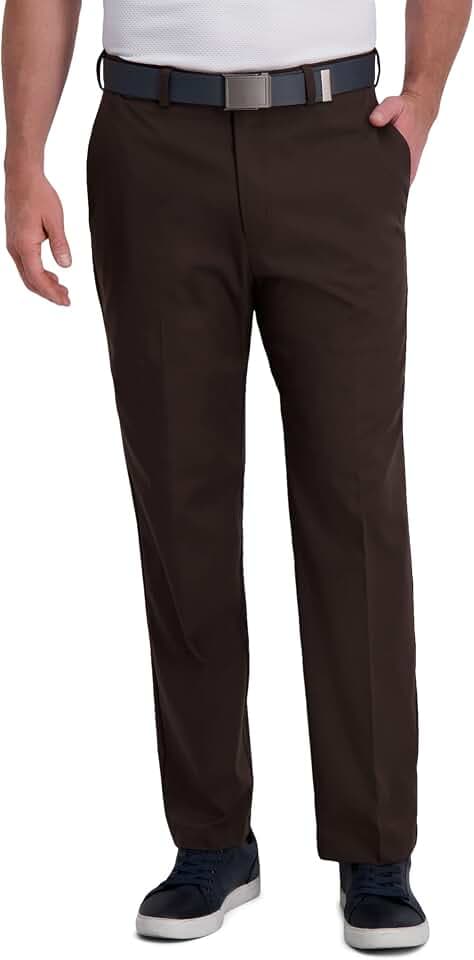 Haggar Men's Classic Fit Cool Right Casual Dress Pant