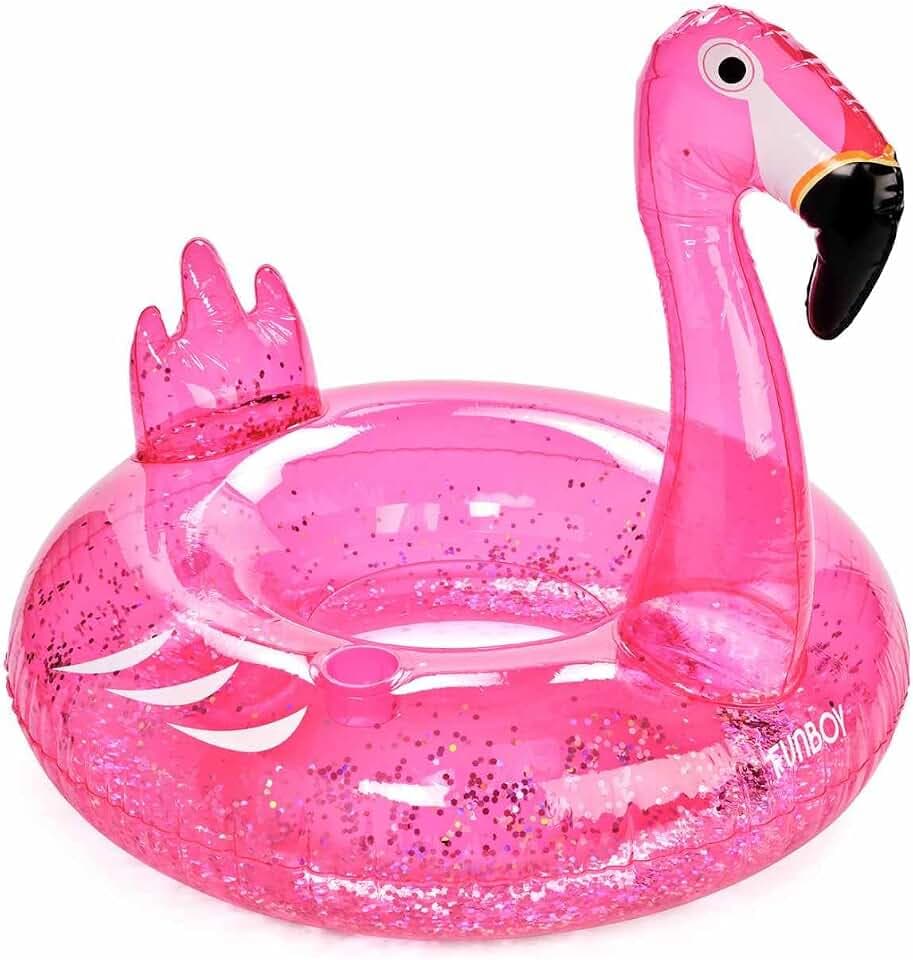 FUNBOY Original Pool Float Large Summer Fun Tube Swim Ring, Cup Holder Included