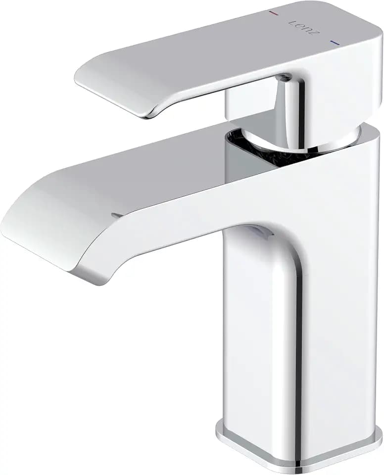 Lenz Badarmatur MILANA in Chrom – Mit stilvoll breitem Wasserstrahl