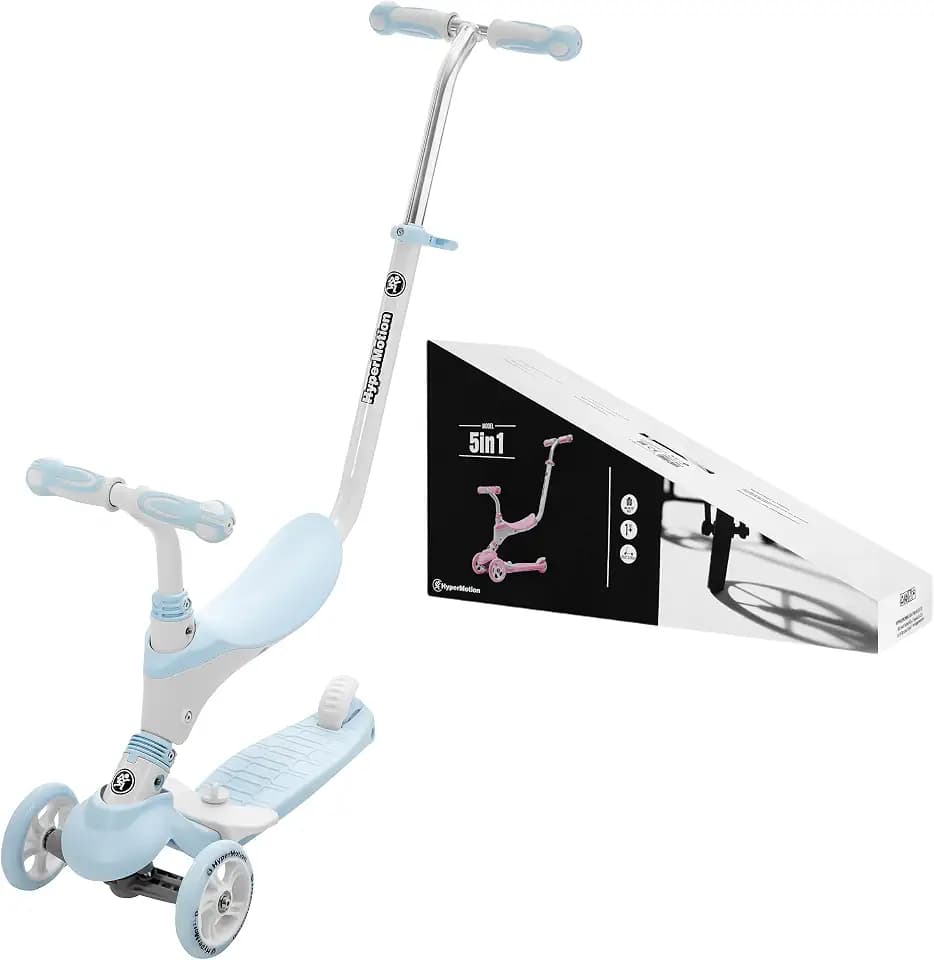HyperMotion, Kinderroller für die Kleinen, Multifunktionsroller, Kickboard, Tretroller, Kinderscooter für Mädchen und Jungen, Roller mit Sitzgelegenheiten, Mini-Roller