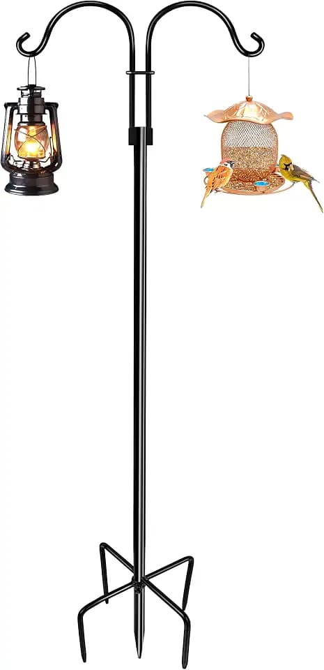 LWWTBS Double Shepherds Hook for Outdoor 1Pack 76 Inch
