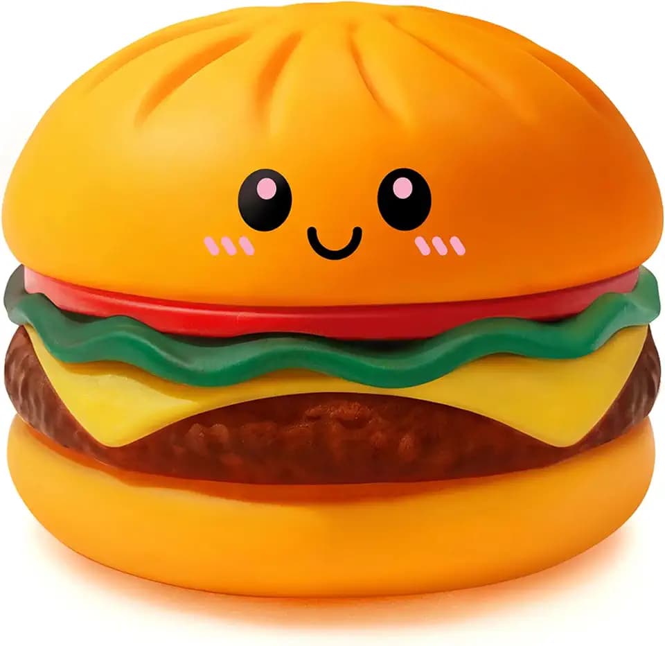 Burger Squishy, Slow Rebound Squeeze Toys with Cute Burger Design