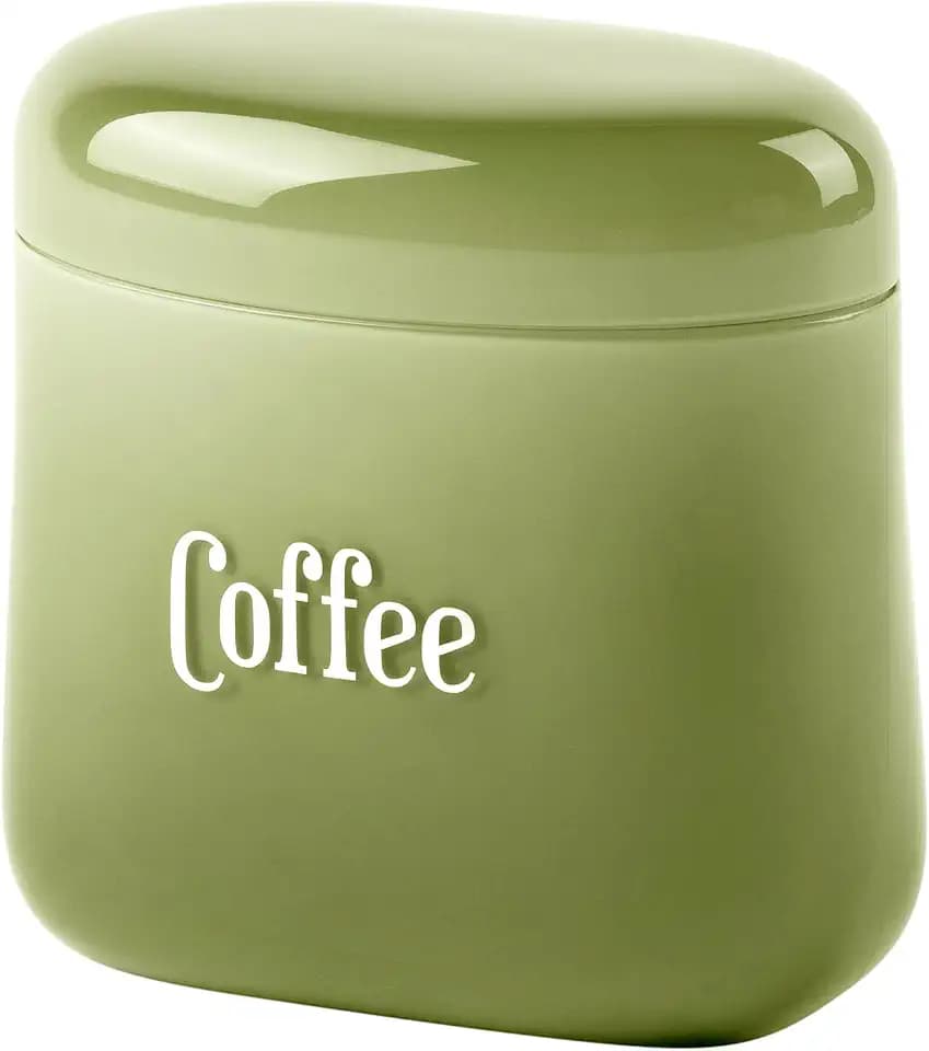 Guzzini – Food Storage, Kaffeedose für 250 g Kaffee – Grün, 14 × 8,5 × 14,5 cm – 700 ml – 273003289