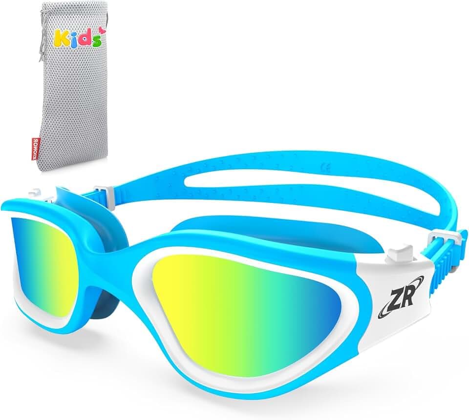 ZIONOR G1 MINI Polarized Kids Swim Goggles for Boys Girls Ages 6-14