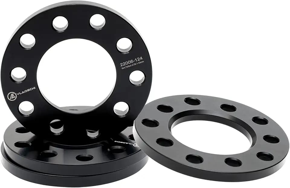 Black Forged 5x4.5 5x4.75 5x114.3 Wheel Spacers 1/2"(12mm) Compatible with Ford-Jeep-Toyota-Honda-Nissan 5 Lug for Wrangler Liberty Explorer Ranger Mustang Camry Tacoma Accord Civic,Pack of 4