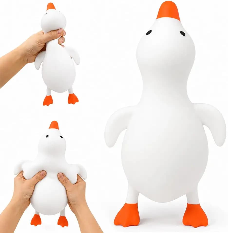 13IN Jumbo Duck Stress Balls Squishy Toy,Giant Sensory Squeeze Fidget Toys