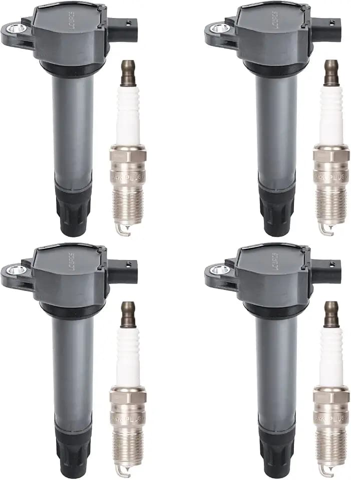 Ignition Coil Pack & Spark Plugs for Jeep Patriot Dodge Avenger 2.4 2.0 L4