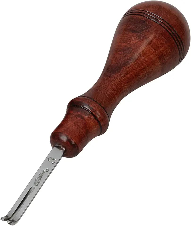 Weaver Leather Supply Leather Edger, Edge Beveler with Angled Tip for Refined Finish, Beveling Tools for Belts, Straps, and DIY Projects