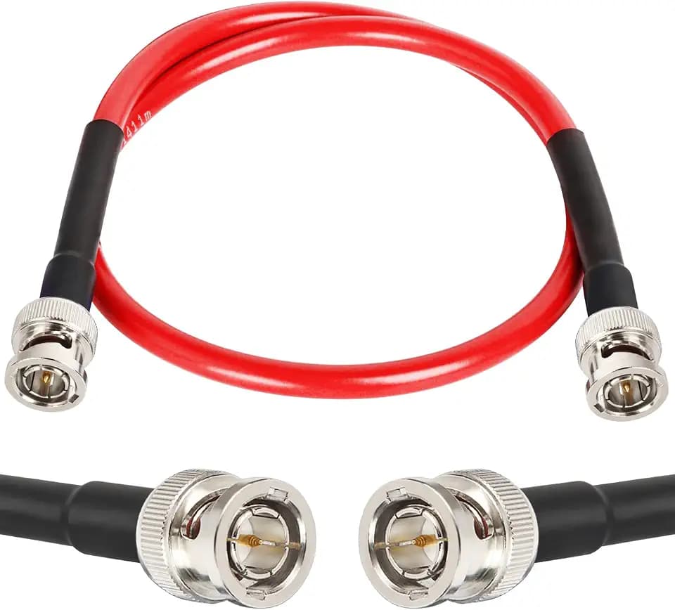 XRDS -RF 2FT SDI Cable - 75 Ohm RG59 BNC Male Cable for 4K 1080P 3G/6G HD SDI Camera Monitor Video Recorder SDI to HDMI Converter Splitter Security Camera