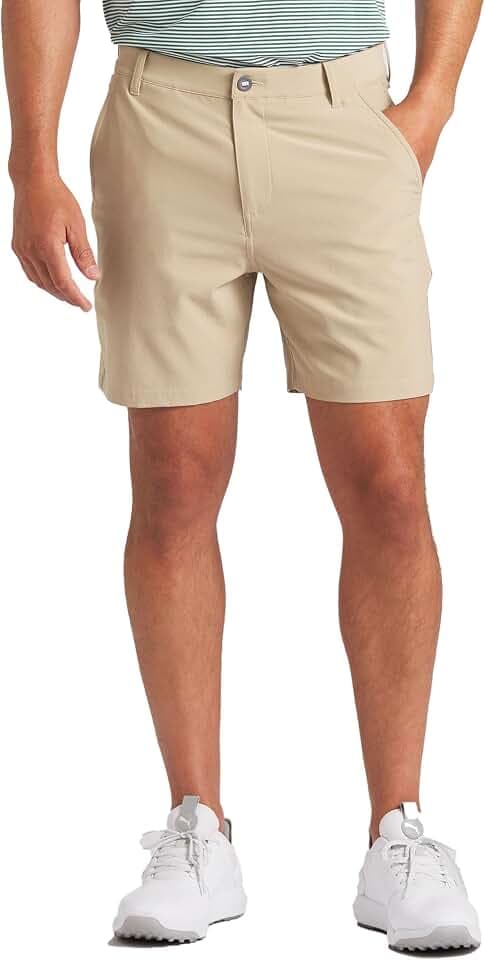 Puma Golf Men's 101 Solid Short 7 INCH, Prairie TAN