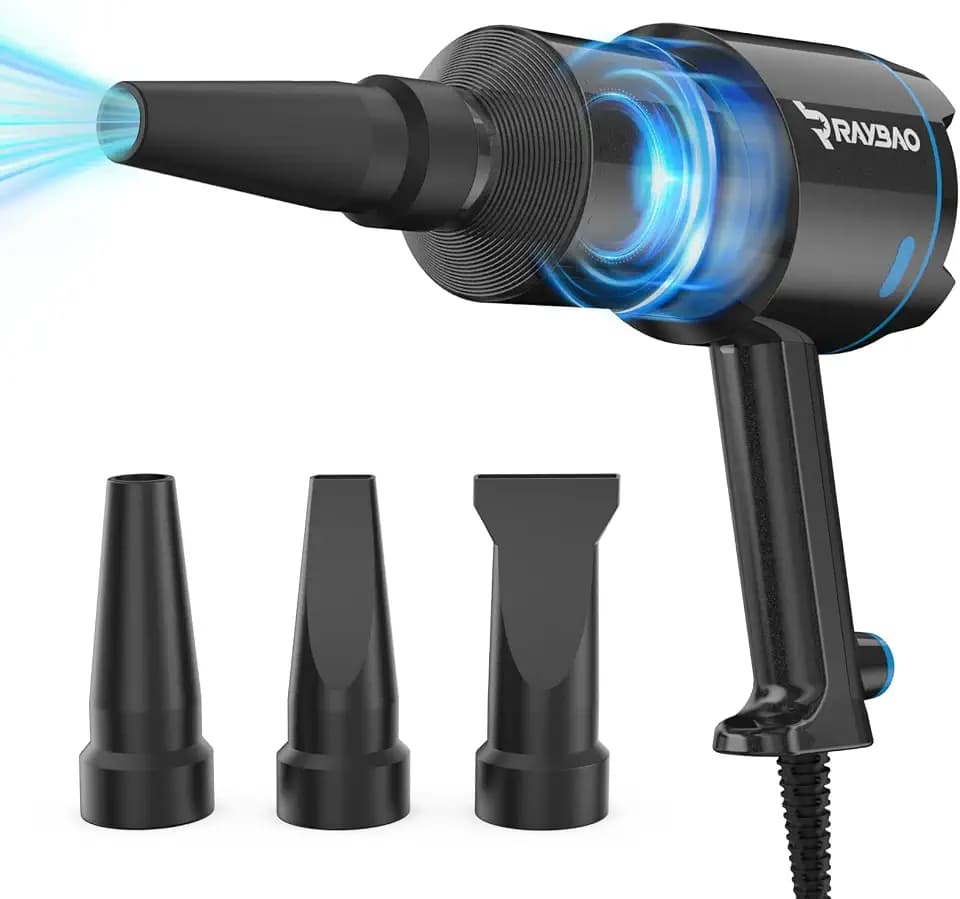 Air Cannon Car Dryer Blower -1300W Filtered 22000FPM Car Detailing/Washing