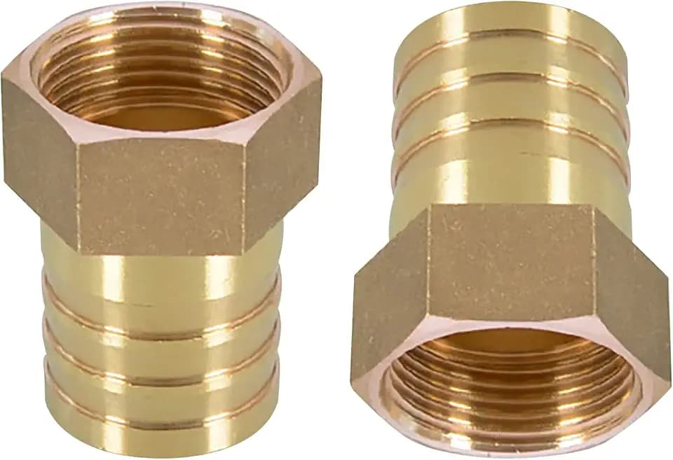 2 Stück 1 Zoll Schlauchanschluss Schlauchtülle, 32mm Schlauchverbinder Messing Schlauchverschraubung Schlauchnippel Npt Innengewinde Verschraubung Schlauchanschluss Adaptergartenschlaucharmaturen