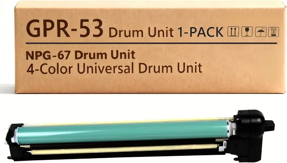 GPR53 GPR-53 8528B004AA High Yield Drum Unit Compatible with Canon GPR-53 Drum Unit for ImageRunner Advance C3325i C3330i C3525i C3530i DX C3725 C3720C C3835i Printer Universal for BK/C/M/Y 1-Pack