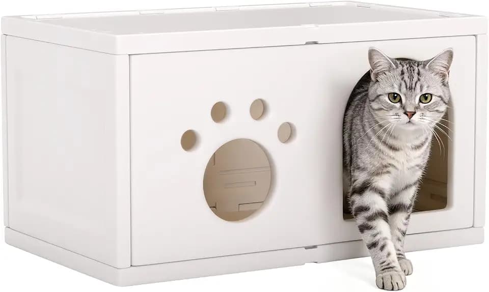 FDW HDPE Cat House Catio Cat Condo Cave Shelter 25.4" x 15.4" x 14.2"