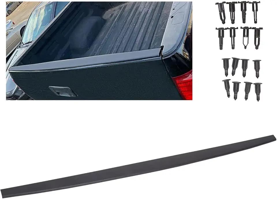 ECOTRIC Tailgate Molding Cap Cover Compatible with 2007-2013 Toyota Tundra