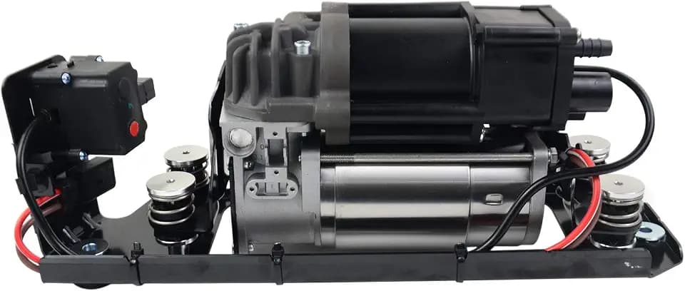 Air Suspension Compressor +Bracket +Valve Block Compatible with B-M-W 5 7 Series 535i GT 550i GT 740i 740Li 750i 750Li 760Li Alpina B7 37206784137 37206789165 37206789450