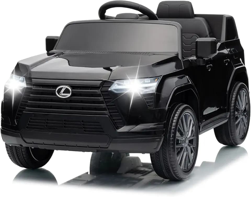 Garvee Licensed Lexus GX550 12V Kids Electric Ride-On Car, Black