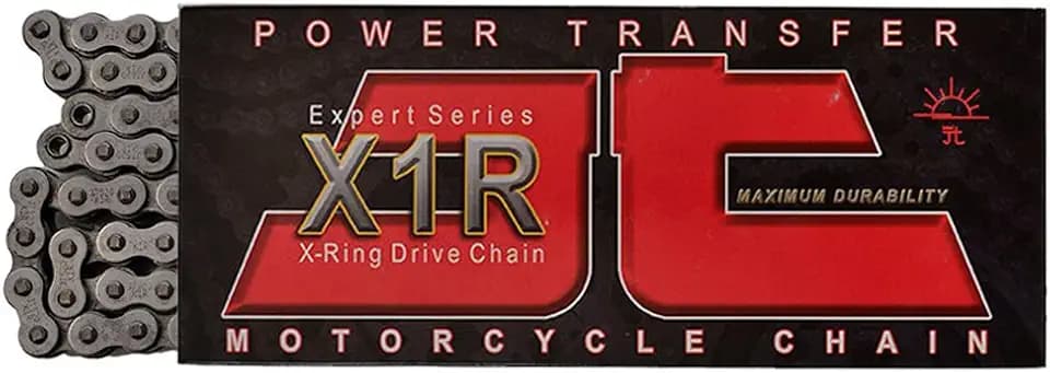 JT Chain JTC530X1R106RL (530 Series) Black Steel 106 Link Heavy Duty X-Ring Chain with Connecting Link