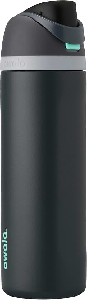 Owala FreeSip Stainless Steel Water Bottle 24 oz Foggy Tide