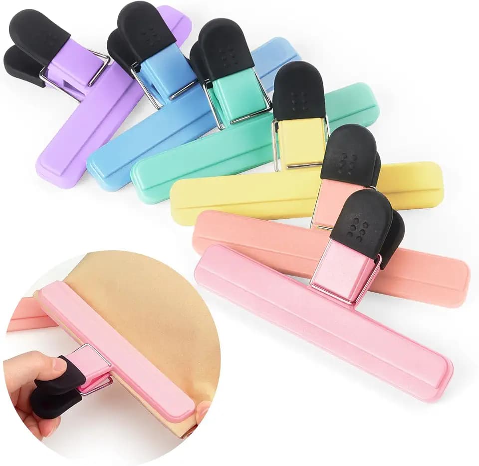 Tamaki 6 Pack Chip Clips, Food Clips, 6 x 3.5 Inch, Pastel