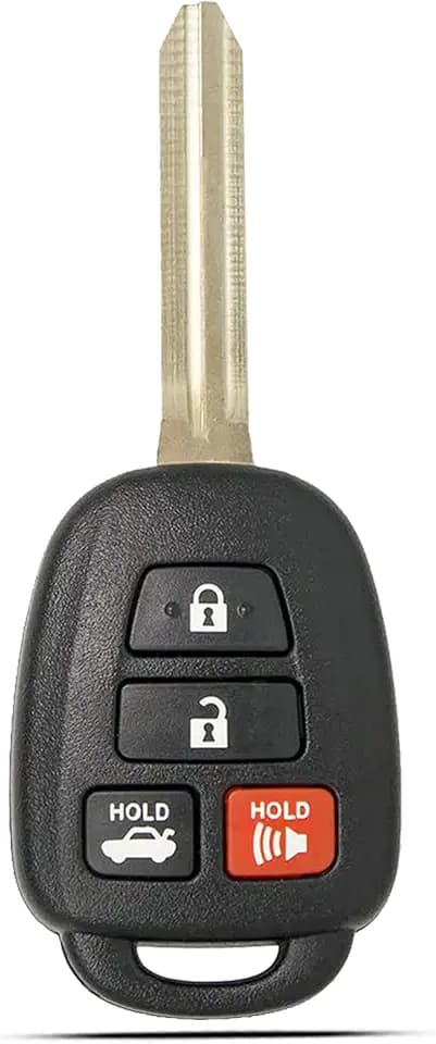 SUPALAND Key Fob Replacement Fits for 2014-2017 Toyota Camry / 2014-2019 Corolla / 2016-2018 Tacoma Remote Control Head Key Keyless Entry HYQ12BDM, HYQ12BEL 89070-02880 with H Chip