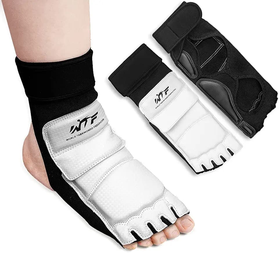 Taekwondo Sparring Gear Foot Protector Karate Boxing Sparring Foot Guard, Martial Arts Protective Foot Gear for Kung Fu Punch Bag Kickboxing MMA Training